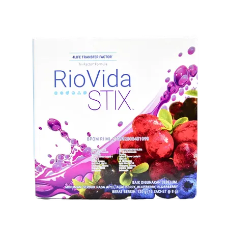 Kemasan 4Life RioVida Stix (produk resmi Indonesia)